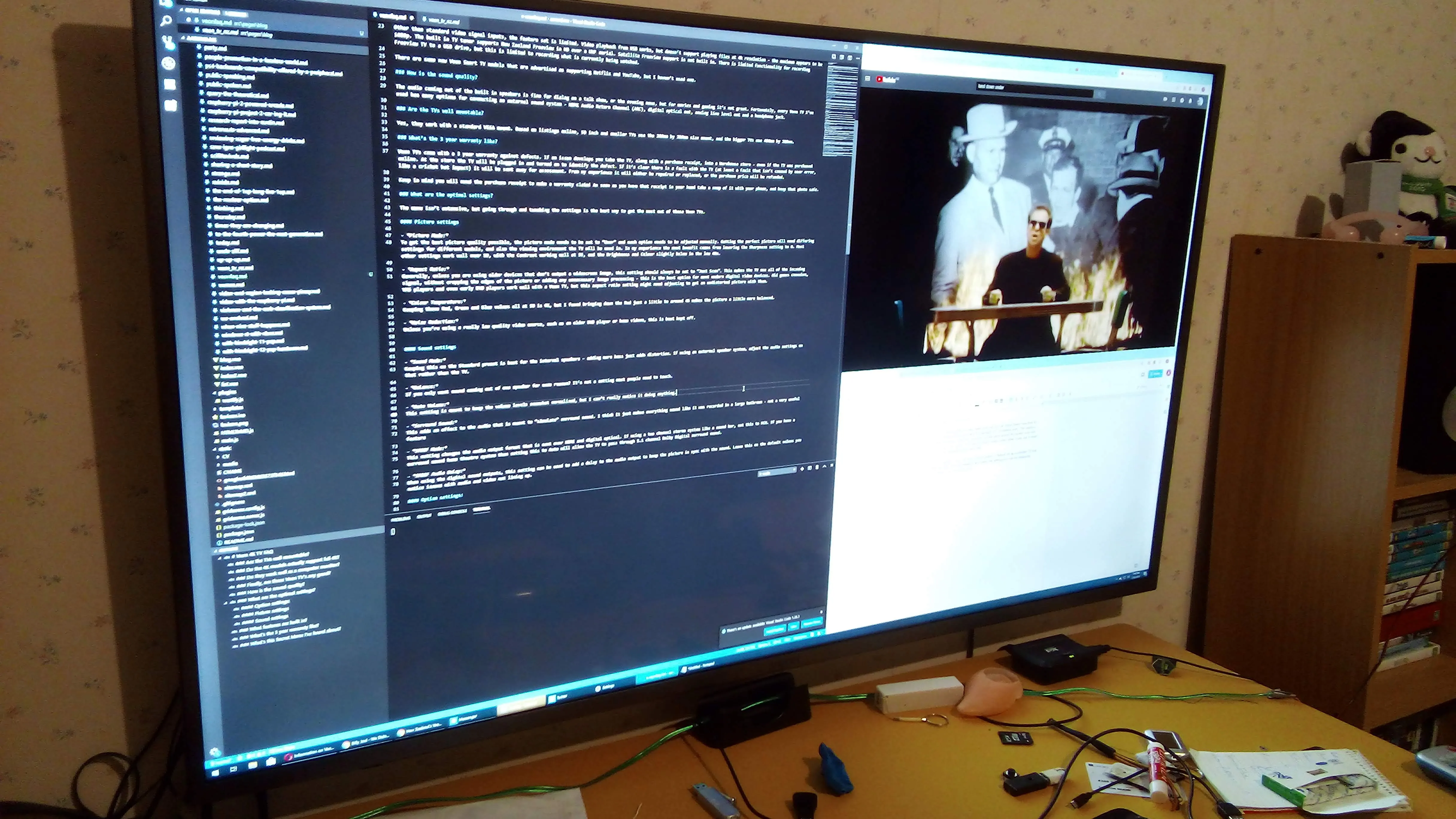 Veon 4K TV as a desktop monitor.