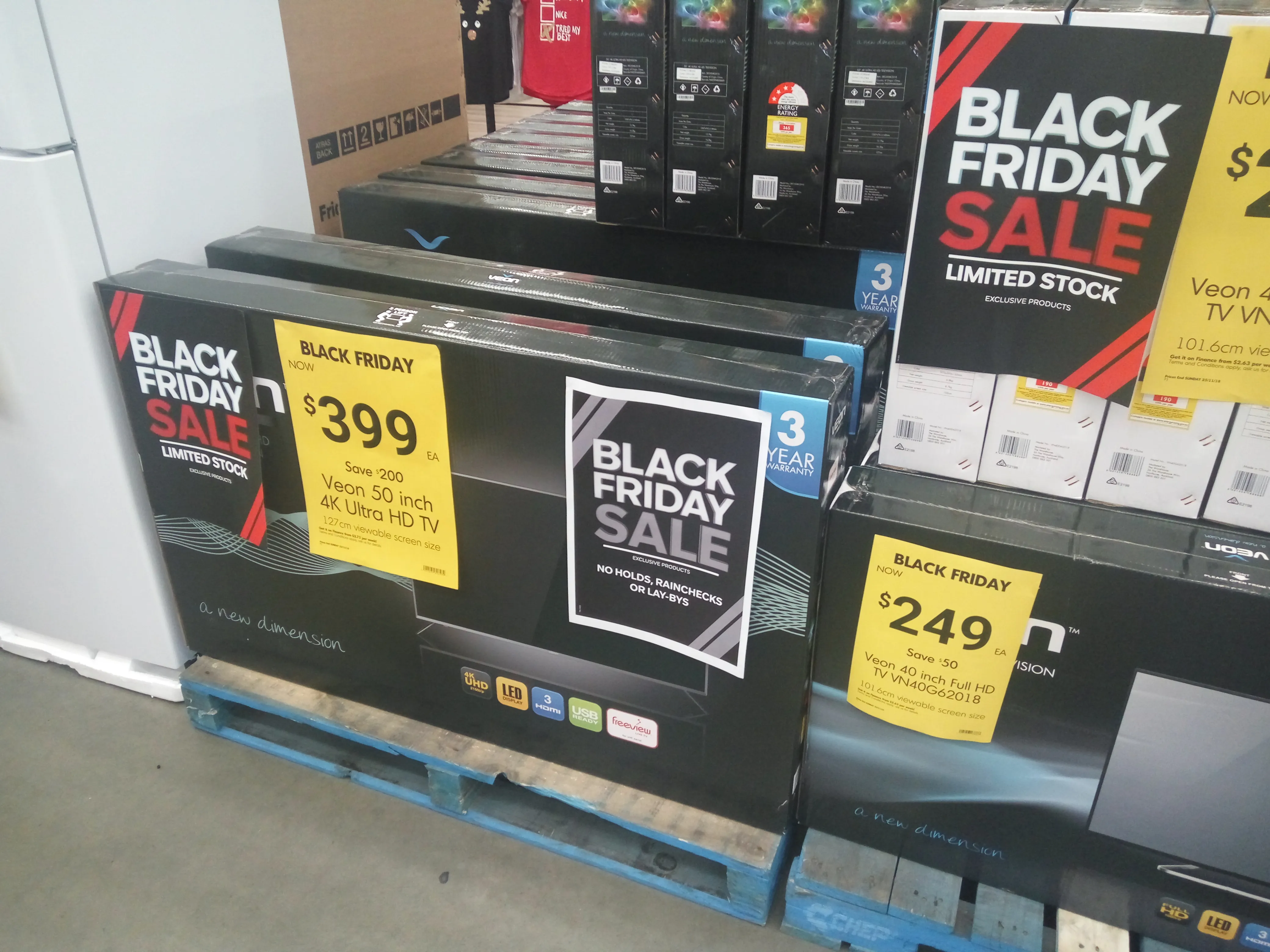 Black Friday display.